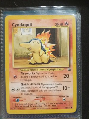 Cyndaquil Pokémon Card Base Set