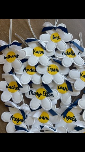 Daisy bag tags