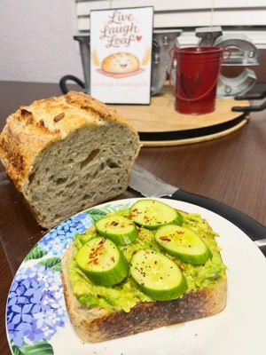 Seeded sourdough loaf