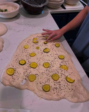 Dill pickle sourdough loaf