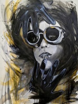 "Envisioning" 36x40" mixed media painting
