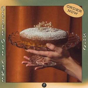 Vegan lemon olive oil cake
