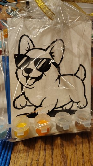 Corgi canvas painting kits