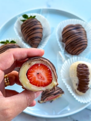 Bombom de morango de Delaciê — Confeitaria brasileira, Seixal, Setúbal