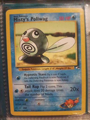 Misty's Poliwag Pokémon Card
