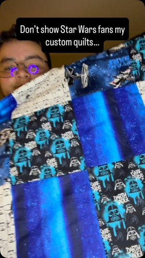 Star Wars themed custom quilt
