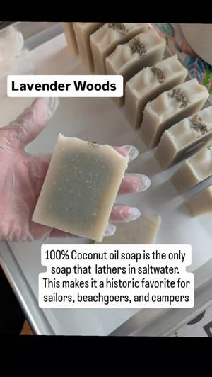 Coconut milk and kaolin clay soap bar