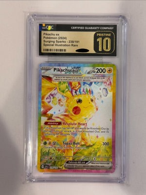 CGC Pristine 10 Pikachu ex SIR