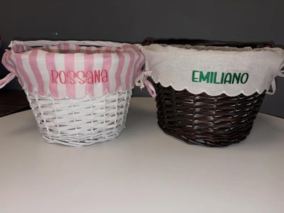 Embroidered Easter baskets by Angeles Customs & SV Threadz, Minneapolis, MN