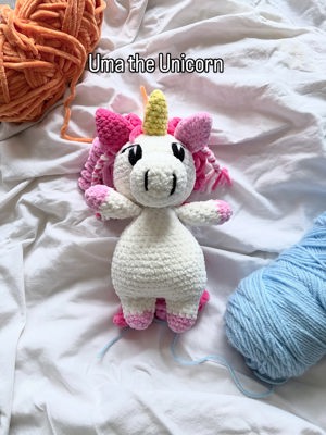 Detailed unicorn plushie