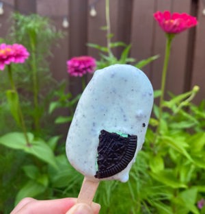 Mint Oreo cake pops