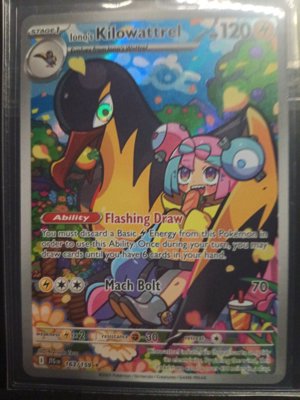 Iono Kilowattrel Pokemon Card Stage 1
