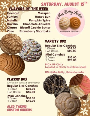 Homemade conchas