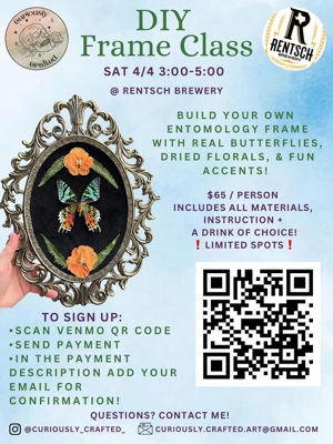 DIY Entomology Frame Workshop ticket
