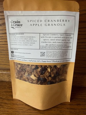 Spiced Cranberry Apple Granola