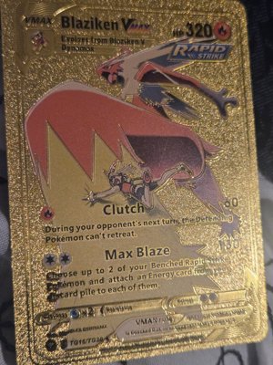 Gold Plated Yin Yang Trading Card