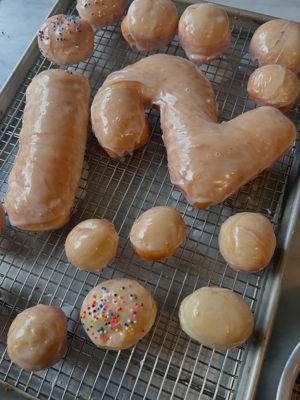 Birthday donut box