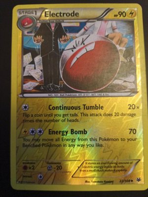 Electrode Pokémon Card Stage 1