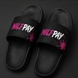 Nilfpay Slide Sandals Black Pink