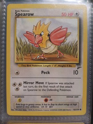 Spearow Pokémon Card Base Set