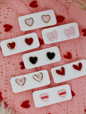 Valentine's Day studs