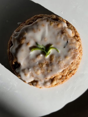 Rosemary iced oatmeal cookie by Just Yum Gluten Free Bakery, Austin TX
