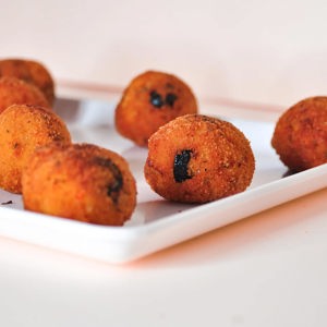 Bolinhas de tofu e alheira