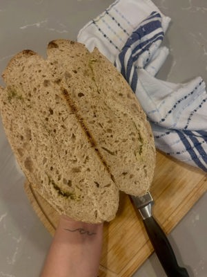 Rosemary garlic sourdough