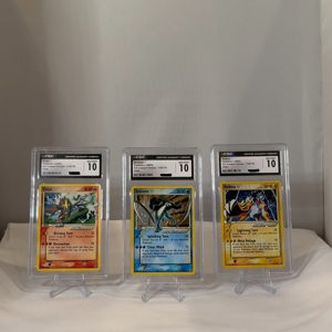 Gold Star set: Suicune, Raikou, Entei (all CGC 10)
