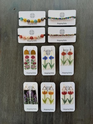 Lavender earrings
