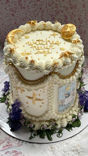 Witch/tarot themed cake by Cakes By Lo, Minneapolis, MN