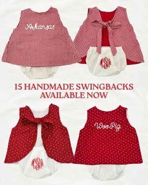 Handmade swingback outfit with bloomers (gingham)