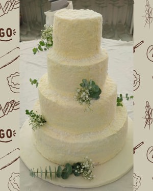 Bolo de casamento personalizado