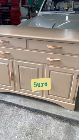 Restored faux colonial buffet